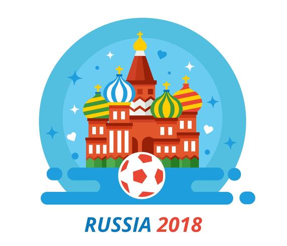 Rússia 2018 Copa do Mundo Vector