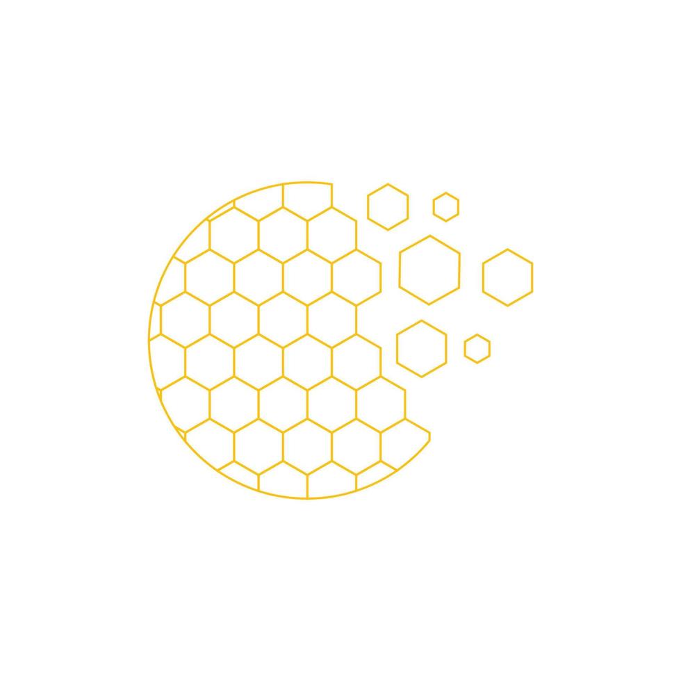 design de ilustração de favo de mel vetor