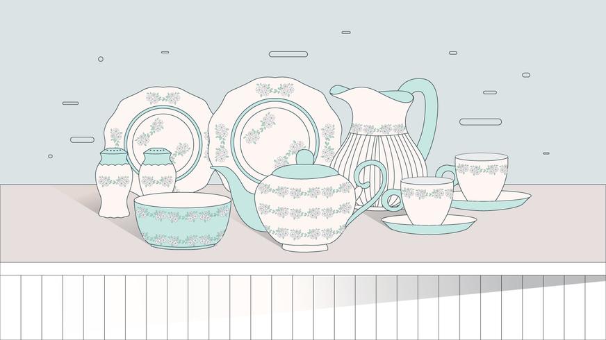 Crockery vol 3 vector