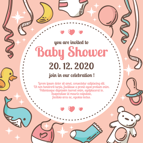 Ilustração vetorial de Babyshower vetor