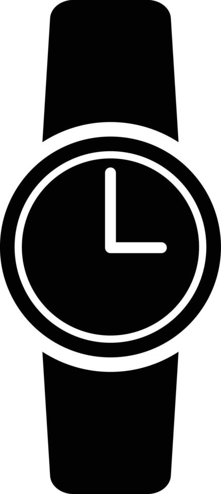 um simples ícone de relógio de pulso vetor