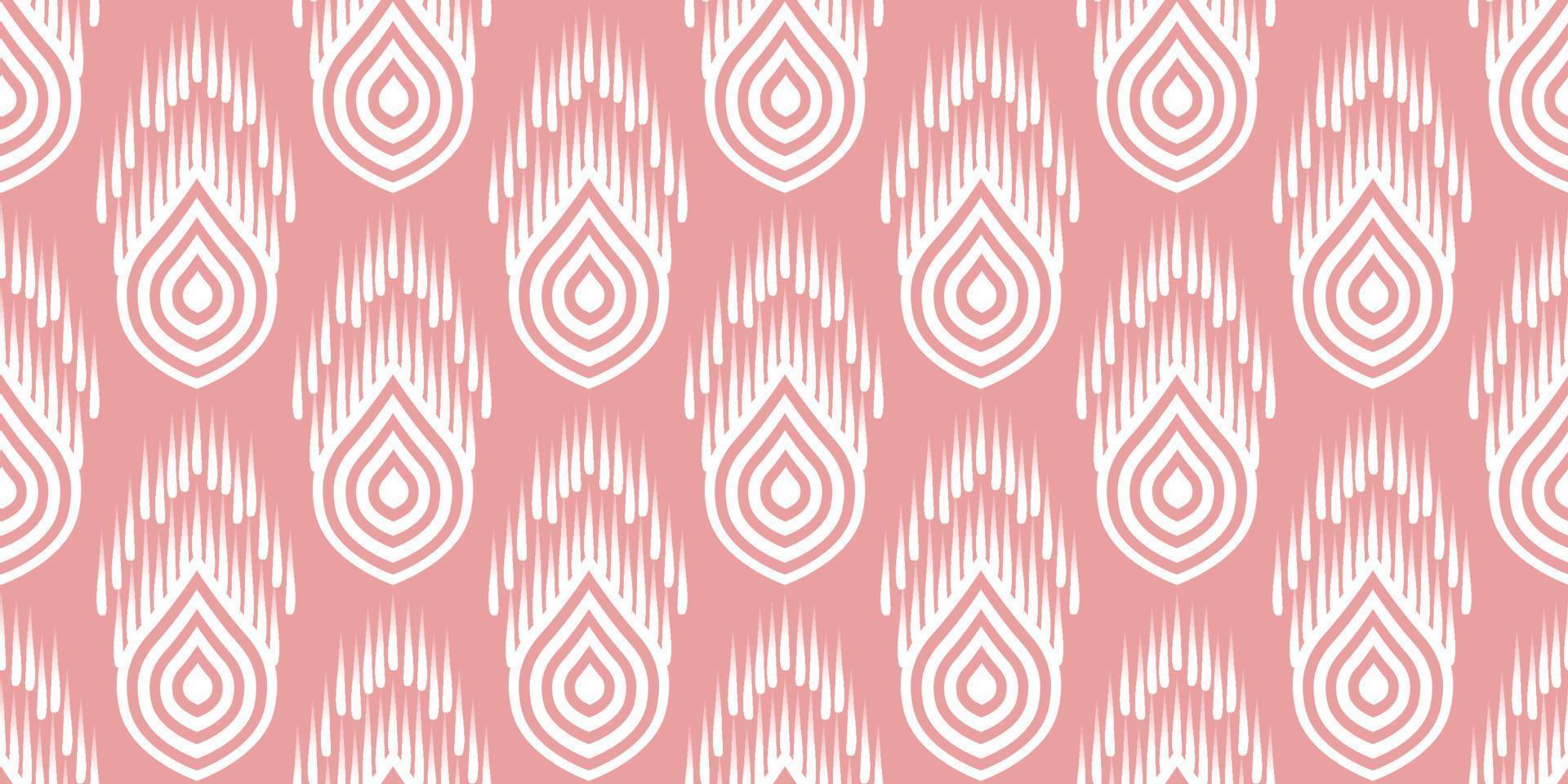 padrão sem emenda de ikat. vetor geométrico tribal africano fundo tradicional bordado indiano. moda boêmia. tecido étnico tapete batik ornamento chevron decoração têxtil papel de parede