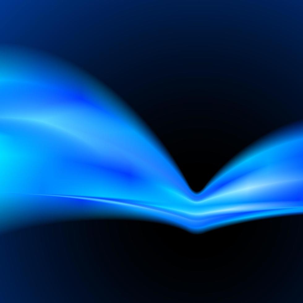 fundo vetorial abstrato com onda de energia azul vetor