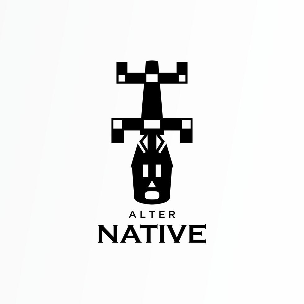 estátua étnica única na posição flip imagem ícone gráfico logotipo design abstrato conceito vetor estoque. pode ser usado como um símbolo relacionado à arte ou motivo