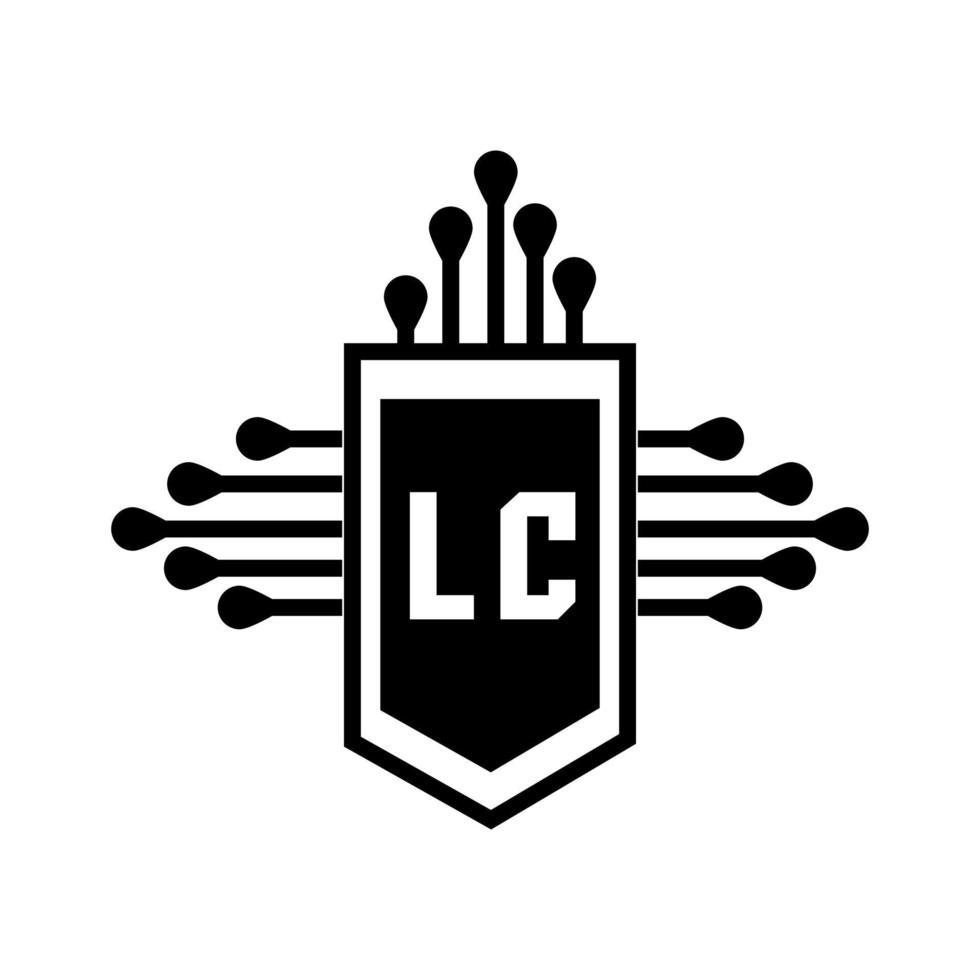 design de logotipo de letra lc.lc design de logotipo de letra inicial criativa lc. lc conceito criativo do logotipo da carta inicial. vetor