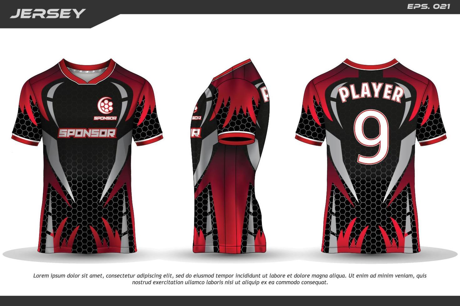 Jersey design sublimação camiseta padrão geométrico premium incrível coleção de vetores para futebol futebol corrida ciclismo jogos motocross esportes