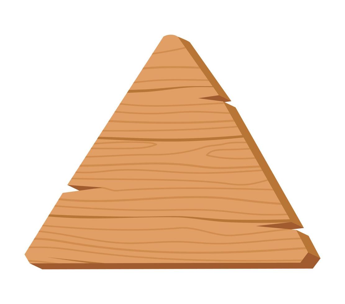 bandeira de crachá de madeira, placa de prancha de madeira vetor