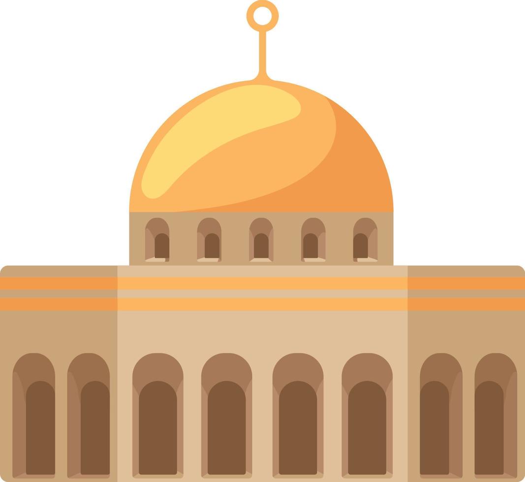 fachada de mesquita muçulmana vetor