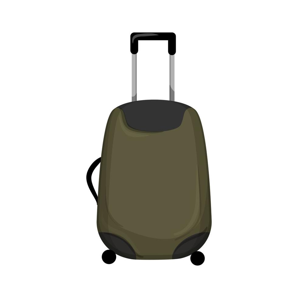 ilustração vetorial de desenhos animados de saco de bagagem de viagem vetor