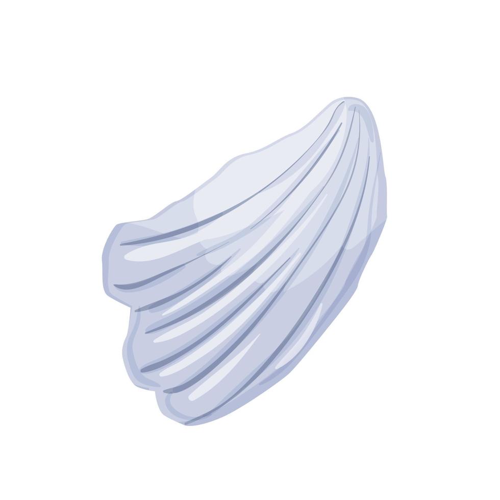 ilustração vetorial de desenhos animados de concha do mar de caracol vetor