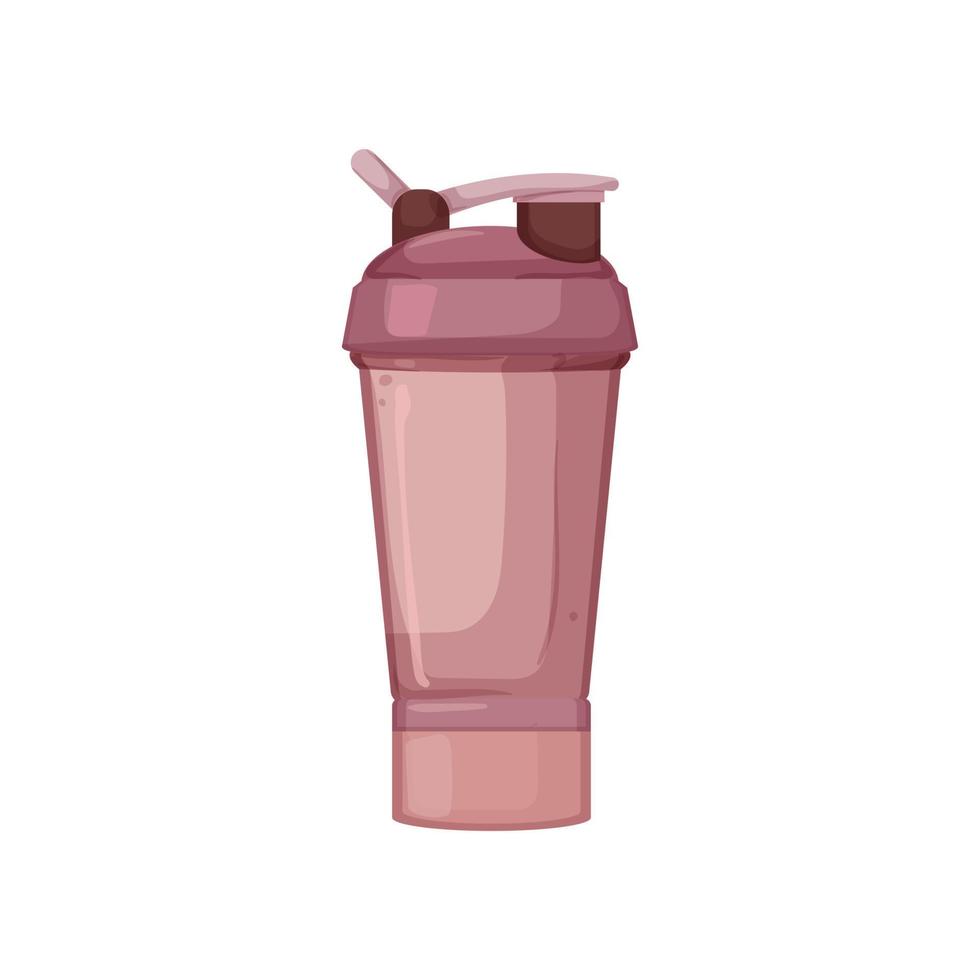 ilustração em vetor de desenho animado de shaker de proteína esportiva