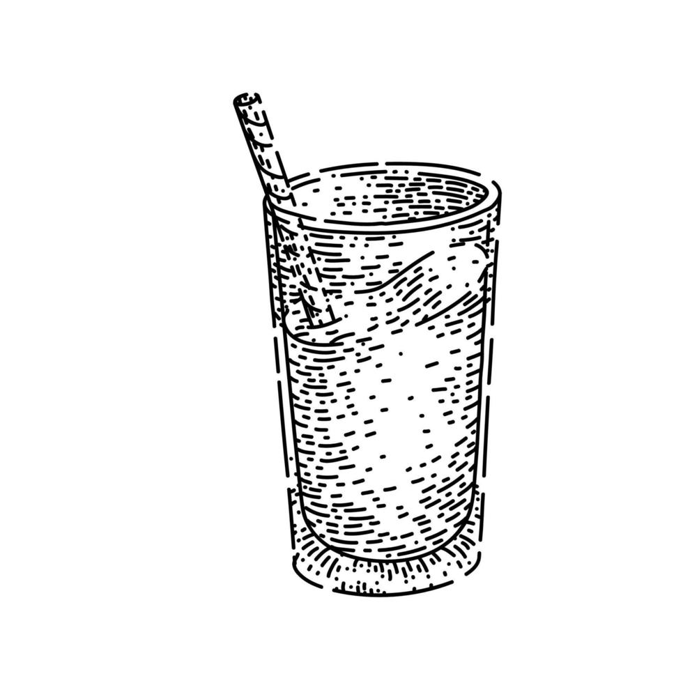 desenho de copo de leite vetor desenhado à mão