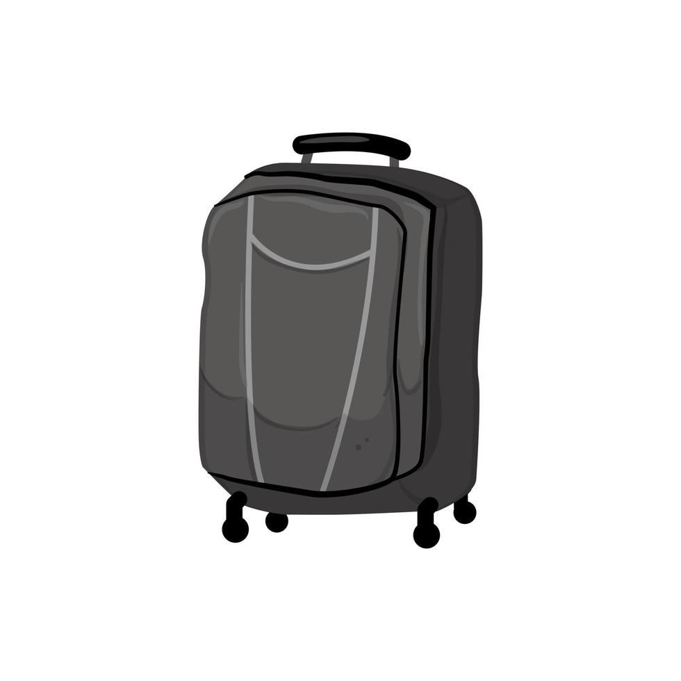 ilustração vetorial de desenhos animados de bolsa de bagagem de verão vetor