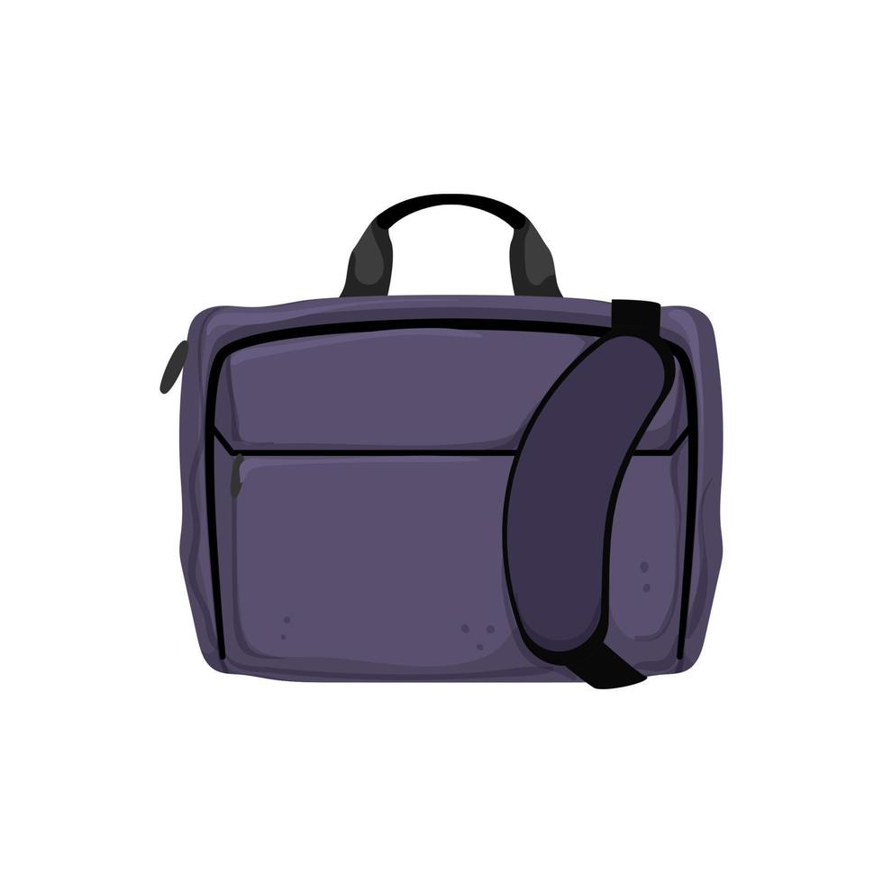 ilustração vetorial de desenhos animados de bolsa para laptop de viagem vetor