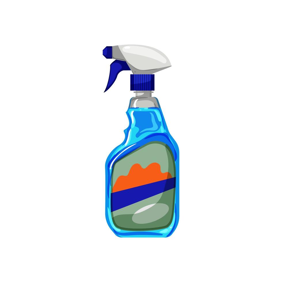 ilustração vetorial de desenho animado de limpador de vidro doméstico vetor