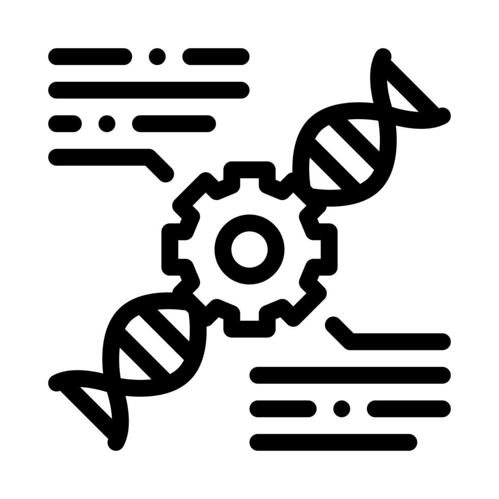 ilustração em vetor ícone de biohacking de DNA de sangue