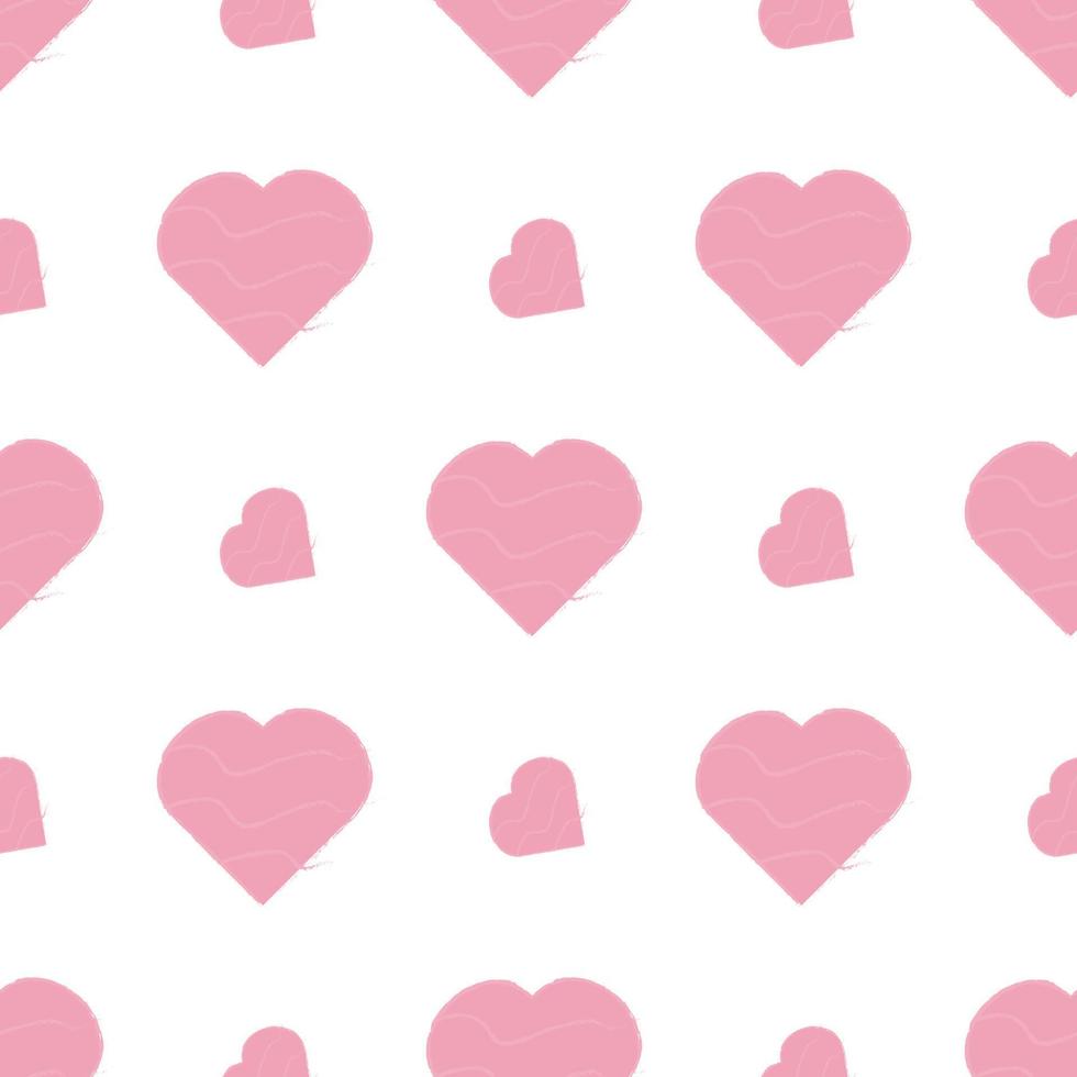 coração rosa. formas de coração vetor rosa em belo estilo em fundo branco. coleção isolada de vetores.