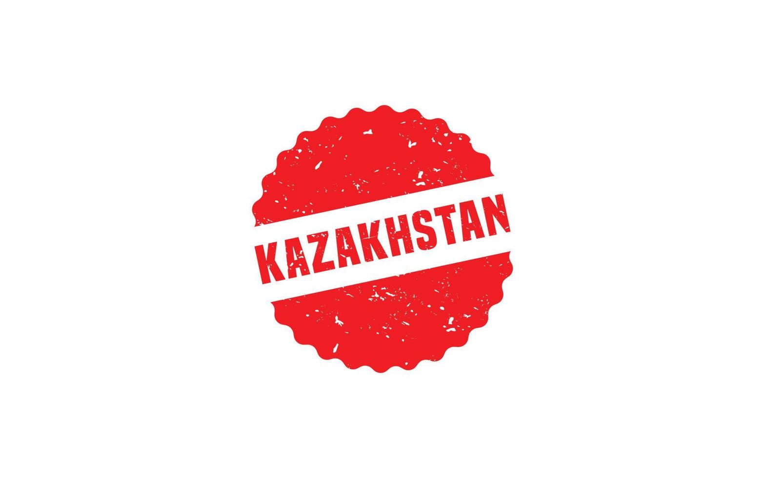 Cazaquistão carimbo de borracha com estilo grunge em fundo branco vetor