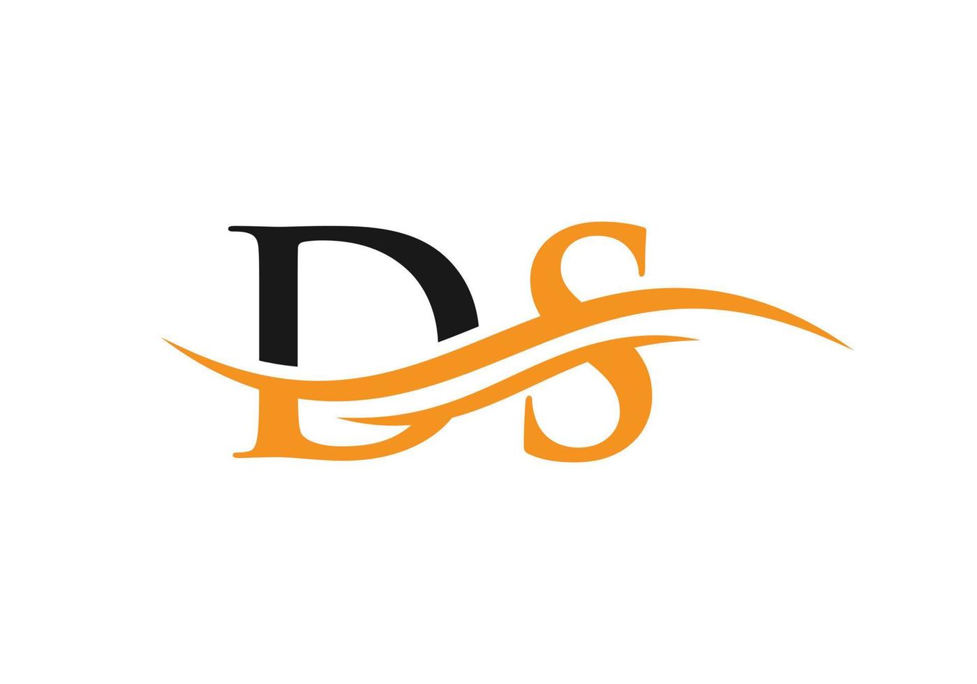 ds logotipo vinculado para negócios e identidade da empresa. vetor de logotipo ds de letra criativa