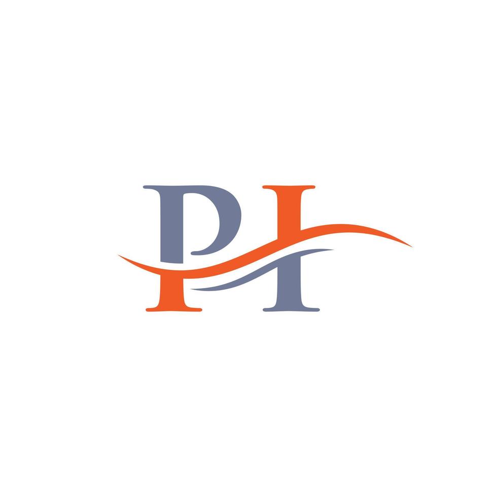 logotipo vinculado à letra pi para identidade de negócios e empresas. modelo de vetor de logotipo de letra inicial pi