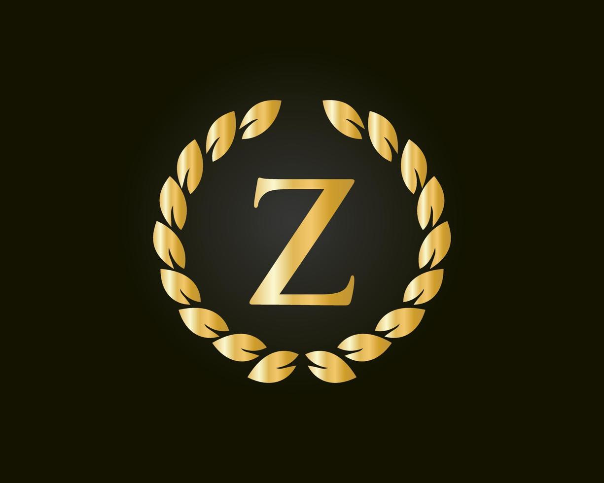 modelo de logotipo de luxo letra z em vetor para restaurante, realeza, boutique, café, hotel, heráldico, joias e identidade de moda