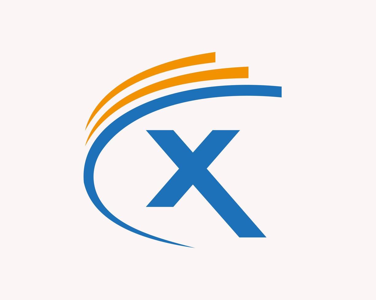 letra x design de logotipo para negócios, construção, tecnologia e símbolo imobiliário vetor