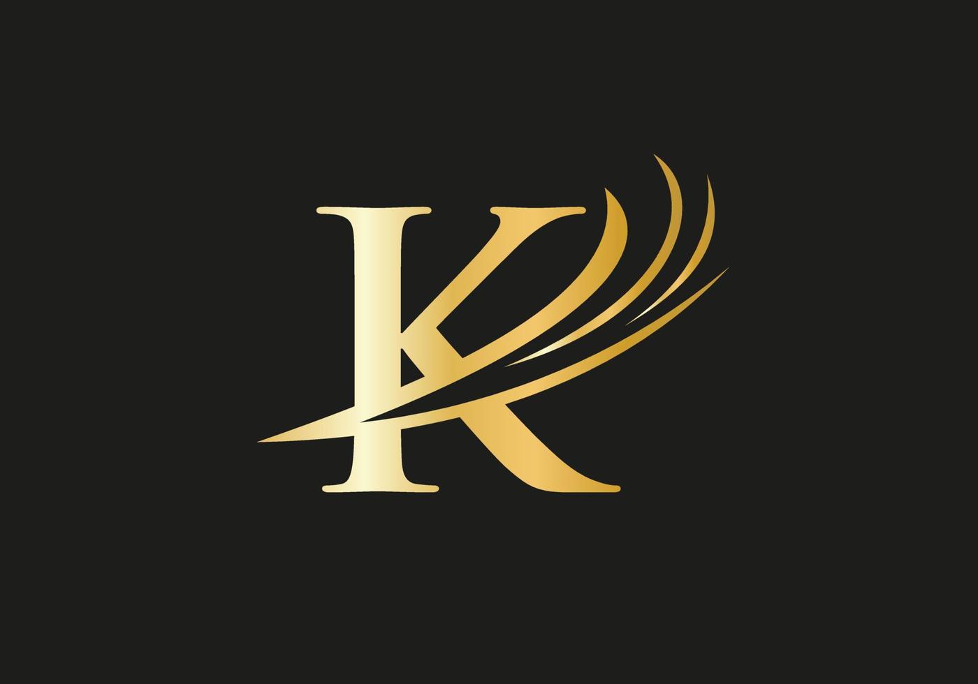 modelo de vetor de design de logotipo monograma k