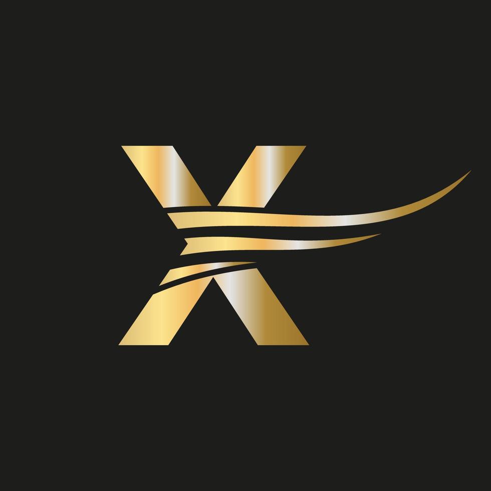 modelo de vetor de logotipo de monograma de letra x logotipo moderno combinado com luxo, negócios de moda e identidade da empresa