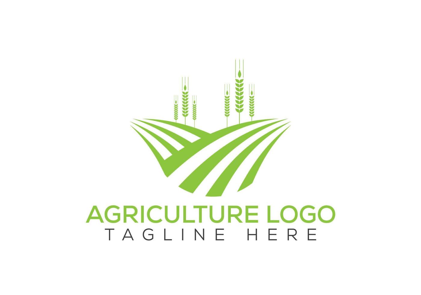 design de logotipo de agricultura. sinal de agricultura, modelo de vetor de logotipo agrícola