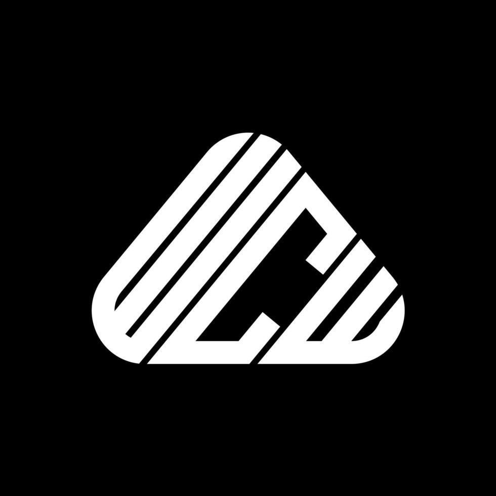 wcw letter logo design criativo com gráfico vetorial, wcw logotipo simples e moderno. vetor