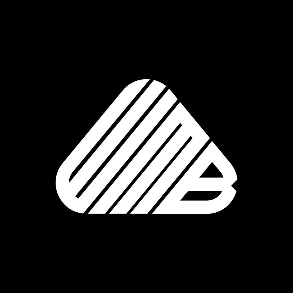 design criativo do logotipo da letra wmb com gráfico vetorial, logotipo wmb simples e moderno. vetor