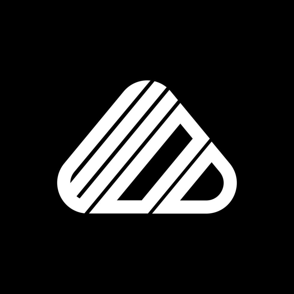 design criativo do logotipo da letra wod com gráfico vetorial, logotipo wod simples e moderno. vetor