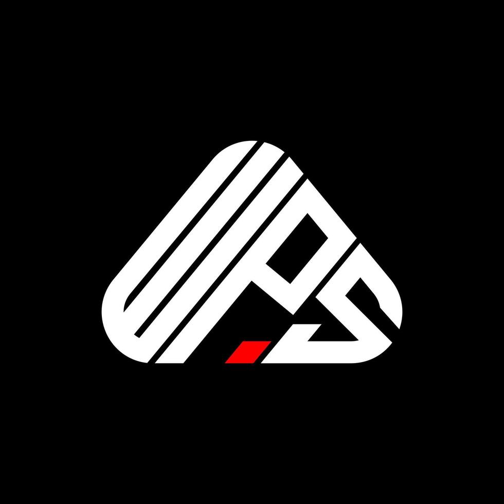 design criativo do logotipo da carta wps com gráfico vetorial, logotipo simples e moderno wps. vetor