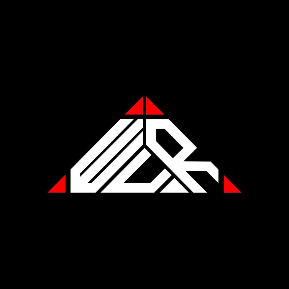 design criativo do logotipo da carta wur com gráfico vetorial, logotipo wur simples e moderno. vetor