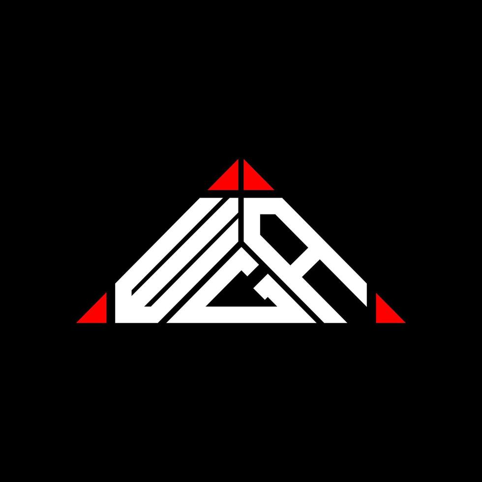 design criativo do logotipo da letra wga com gráfico vetorial, logotipo simples e moderno wga. vetor