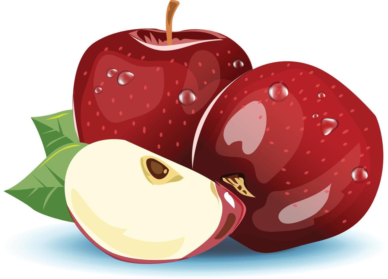 ilustração vetorial de frutas diferentes vetor