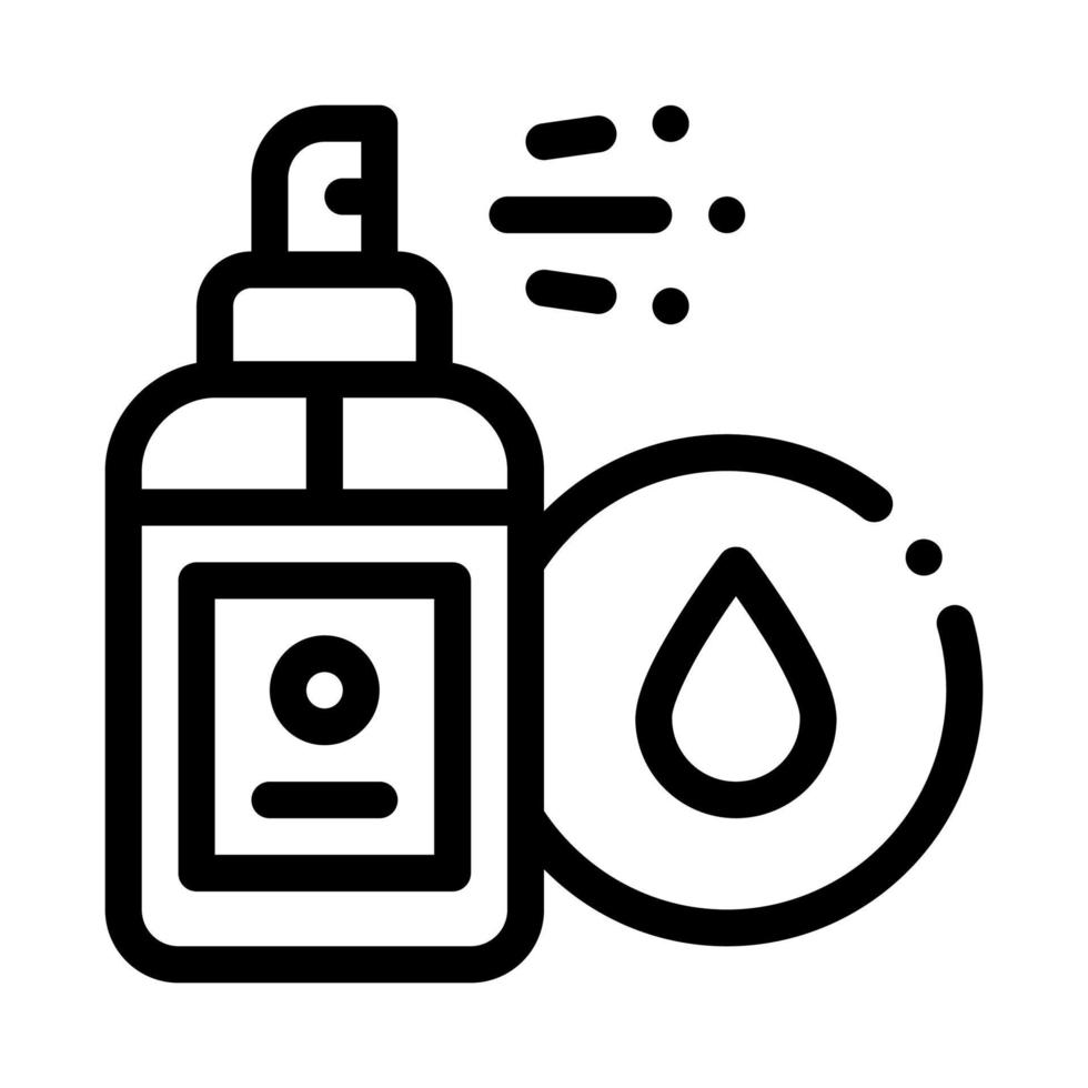 ilustração de contorno vetorial de ícone de spray à prova d'água vetor
