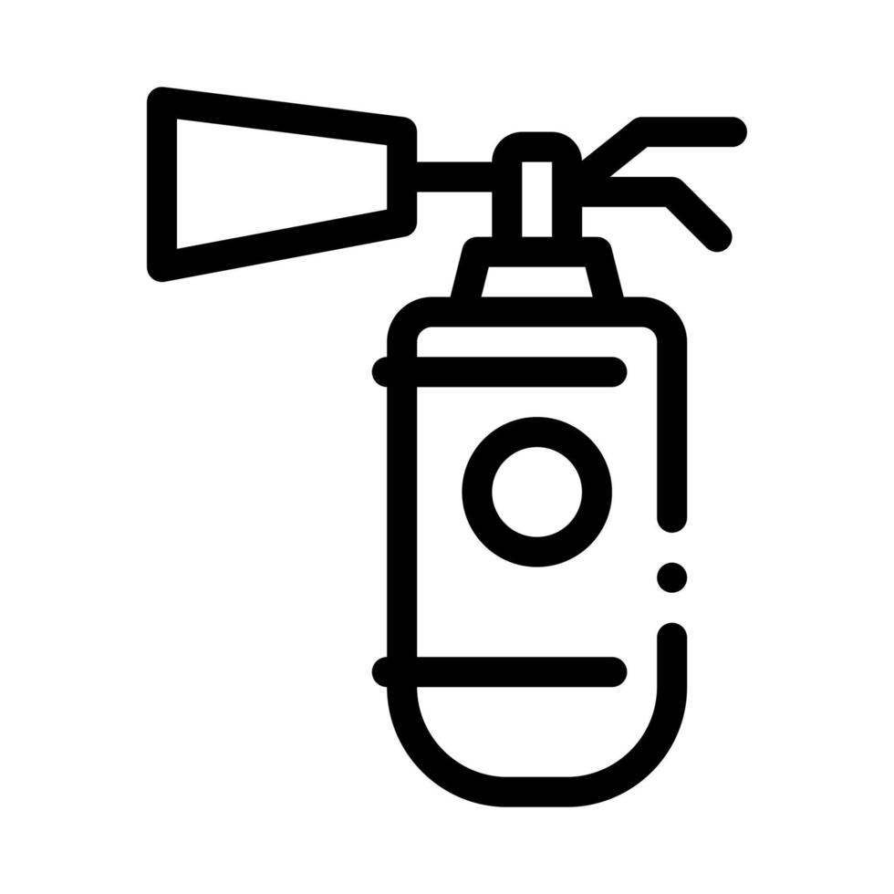 ilustração de contorno do ícone do dispositivo extintor de incêndio vetor