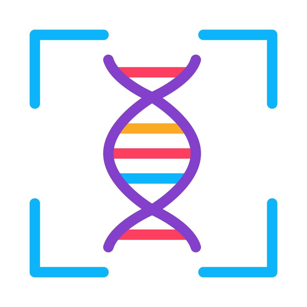 ilustração de esboço de vetor de ícone de teste de dna humano