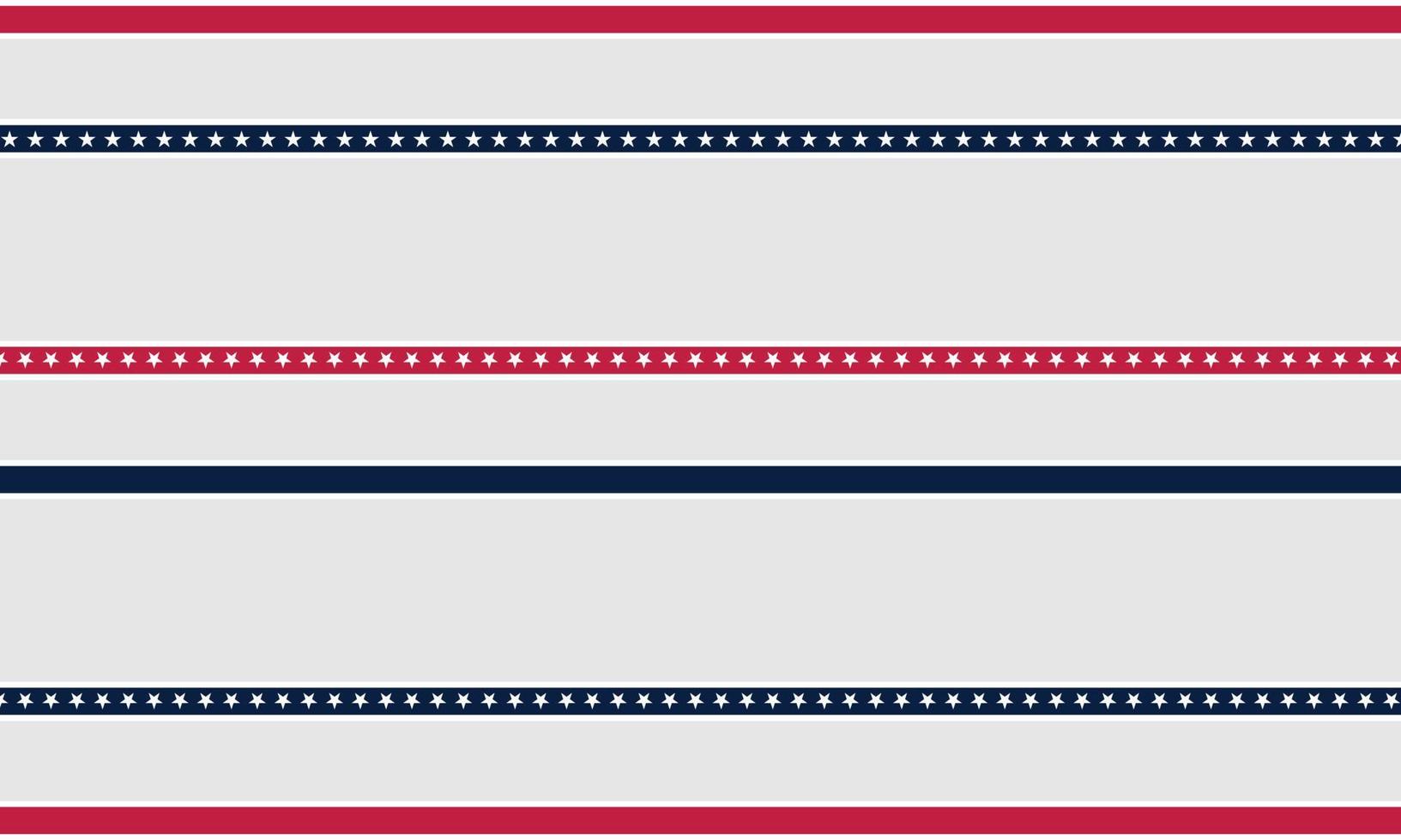 bandeira americana do divisor de fronteira patriótica. vetor