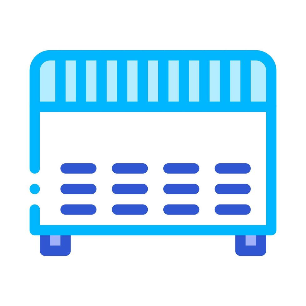 ícone de vetor de equipamento de aquecimento eletrônico doméstico