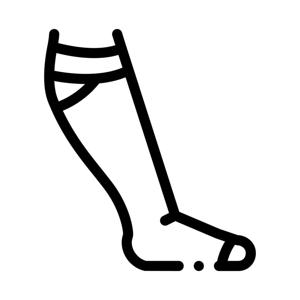 ilustração em vetor ícone preto de tratamento de varizes de bandagem