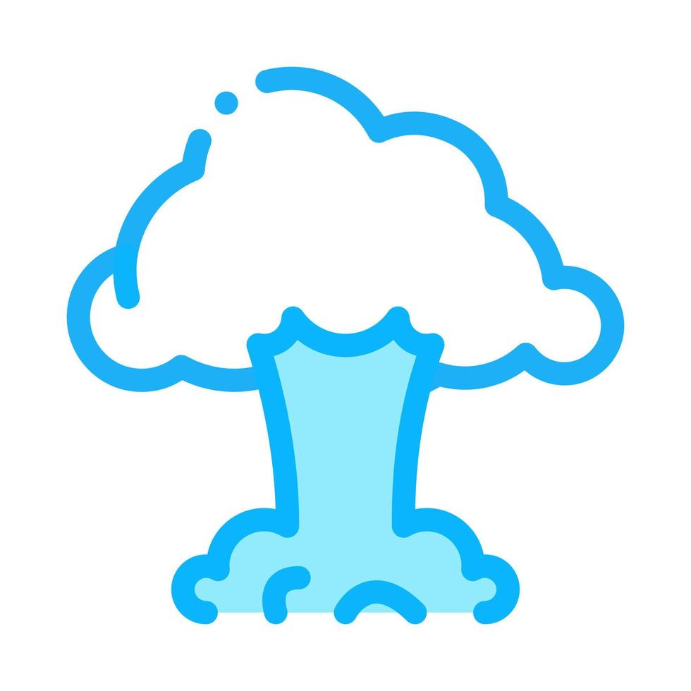 ilustração de símbolo de contorno de vetor de ícone de nuvem de explosão