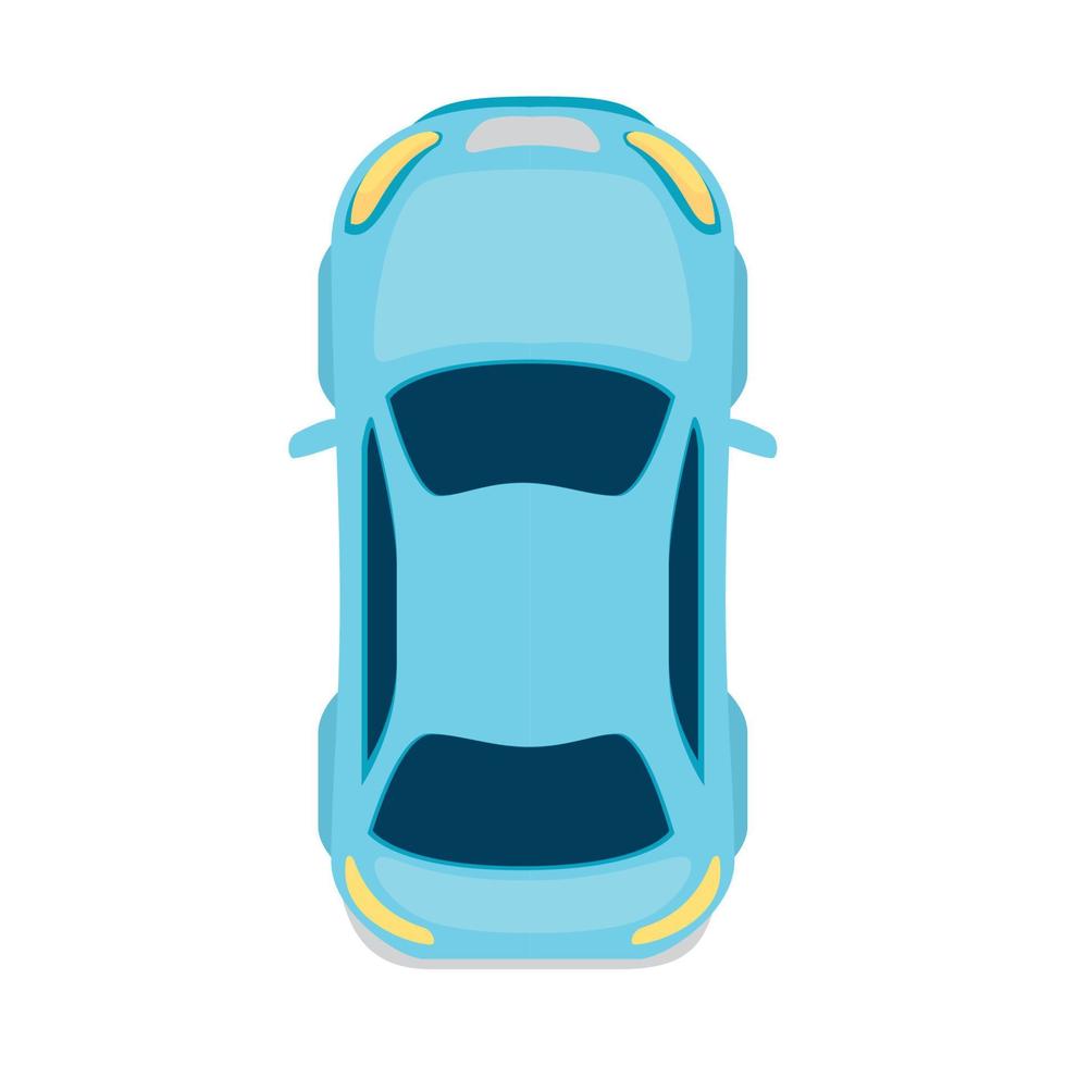design de vetor de veículo de carro azul