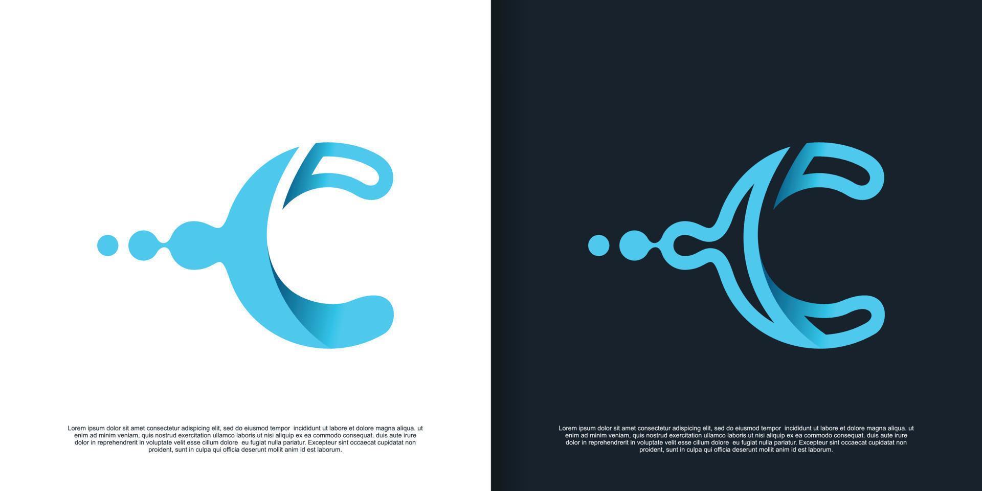 coleção de vetores de design de logotipo de uma parte única e simples 4