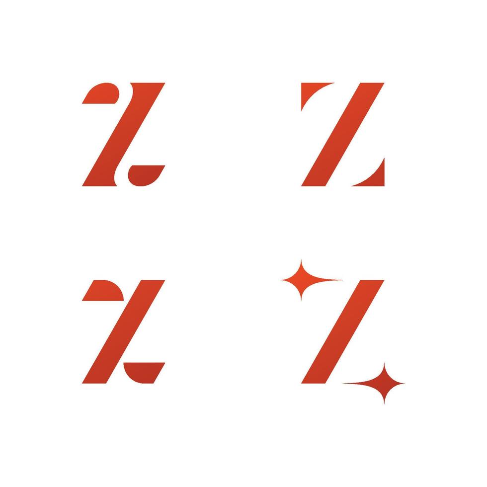 modelo de vetor de logotipo letra z. design de logotipo inicial de letra z criativa