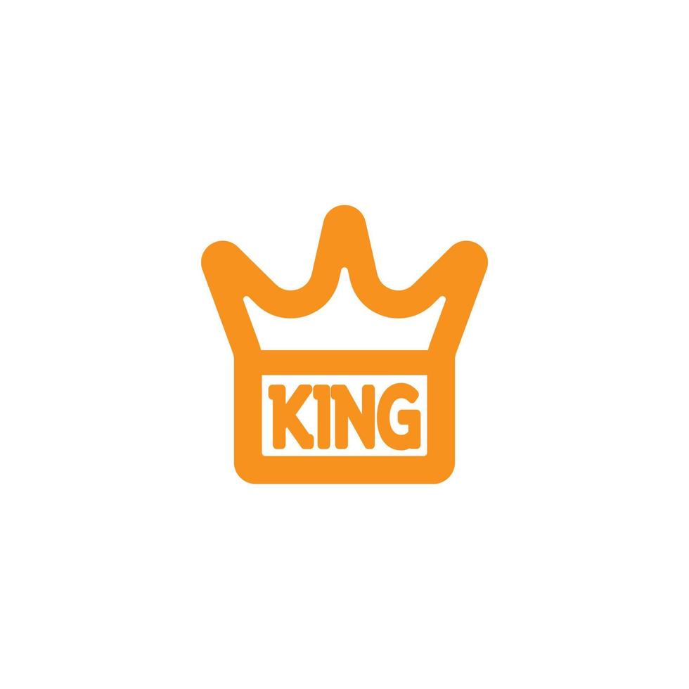design de logotipo elegante rei princesa coroa real vetor