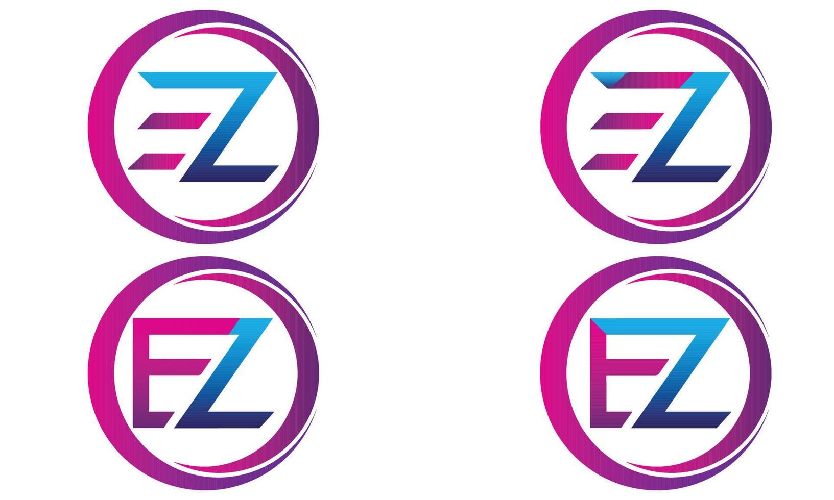 logotipo ez iluminado ilustração zohurul design de logotipo vetorial vetor