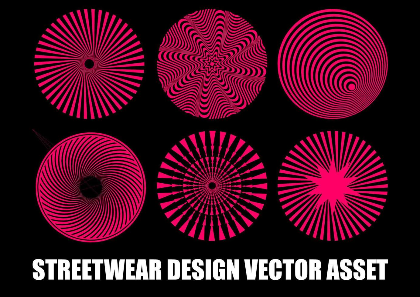 ativo vetorial de streetwear para design de camiseta vetor