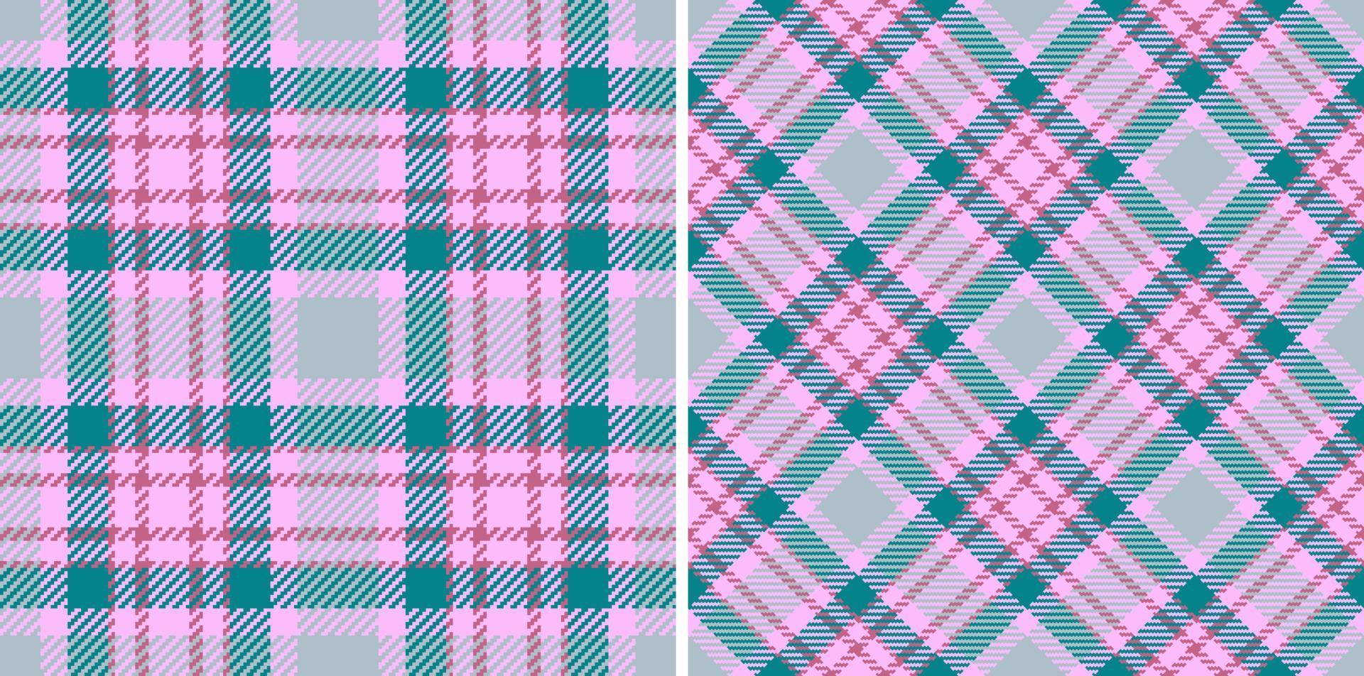 fundo tartan sem emenda. têxteis de tecido de textura. verificação de padrão vetorial xadrez. vetor